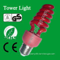 15 W blue red spiral energy saving lamp